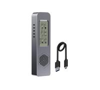 Zhdbchyuu M.2 Hard Drive Case NVME/ENGFF Dual Protocol Solid-State Mobile Hard Drive Case Intelligent Digital Health Detection A