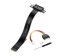 Zhdbchyuu M.2 M-Key PCI-E4.0 2280 NGFF to PCIe X4 Extension Cable M2 to PCI-E 4X Female Riser Cable for M2 2230 (M.2 180 Degree)