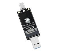 Zhdbchyuu M.2 NGFF SATA to USB-A Type-C SSD Enclosure Adapter Board USB3.2 5Gbps Supports SATA Protocol 2242 SSDs
