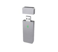 Zhdbchyuu M.2 NVMe 2230 2242 SSD Enclosure USB-A Port 10Gbps USB3.2 Gen2 External Case Box for M2 2230 2242 NVMe SSD Silver Grey