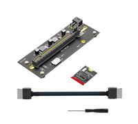 Zhdbchyuu M.2 NVME M-Key 2230 to PCIE4.0 X16 Riser 6Pin Power Supply with Oculink SFF-8612/8611 Extension Cable 2230