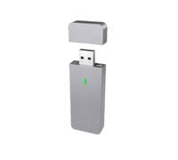Zhdbchyuu M.2 NVME SATA 2230 2242 SSD Enclosure USB-A Port 10Gbps USB3.2 Gen2 External M.2 Case for M.2 2230 2242 SSD Silver Grey