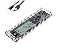 Zhdbchyuu M.2 NVME SSD Enclosure Case Intelligent Digital Health Detection Type-C USB3.2 Hard Drive Case External M.2 Adapter