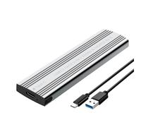 Zhdbchyuu M. 2 Solid State Mobile Hard Disk Box USB 3.2 Metal Heat Dissipation External Type-C Interface SATA/NVMe Dual Protocol C