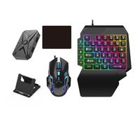 Zhdbchyuu M1 Pro+ 5 in 1 Combo Bluetooth Connection Controller Mobile Games Converter Kit Gaming Keyboard Mouse Mobilador Kit