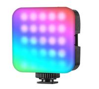 Zhdbchyuu Magnetic RGB Camera Light, 360° Full Color Small LED Panel Video Light Portable Recording Photography Selfie Lighting