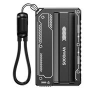 Zhdbchyuu Mecha-Style Removable Battery, Super Fast Charging 5000mAh Power Bank, Compact and Portable Power Bank Battery Casing.