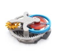 Zhdbchyuu Mechanical Clock Internal Structure Model 3D Printing DIY Movement Winding Gear Device Educational Desktop Display Toy