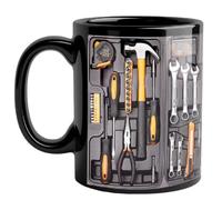 Zhdbchyuu MechanicToolbox Mug, 11oz Ceramic Funny Toolbox Coffee Mug for Mechanics - Gift for Husband & Dad, Dishwasher Safe