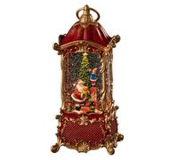 Zhdbchyuu Merry Music Box Play Melody Carousel Snow Globe Turntable Decorations Winter Music Movement for Home Party