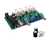 Zhdbchyuu Microphone Lower Volume of Background Music DC12V-24V Automatic Mute Notification Audio Signal Mixer for Broadcast