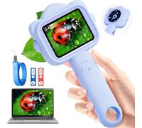 Zhdbchyuu Microscope for Kids, Kids Microscope with Sample Slide, Educational Science Kit Toys for 3+ Year Old Girls