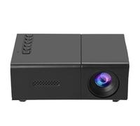 Zhdbchyuu Mini LED Portable Projector Compact Home Theater Projector for Indoor Entertainment Light Weight & Easy to Carry EU Plug