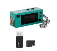 Zhdbchyuu Mini Thumb Camera 0.96Inch Action Retro Keychain Camera with 32G Card 1080P Camcorder Video Recorder Backpack Charm A