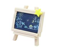 Zhdbchyuu Miniature Chalkboard for Dollhouse Decorative Blackboard Signboard Coffee Painting Board Doll Furniture Model Toy A