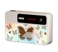 Zhdbchyuu Mirror-Finish Butterfly Gradient Portable CCD Point-and- Camera Retro Entry-Level Mini Digital Camera