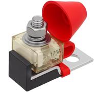Zhdbchyuu MRBF Terminal Fuse Block,175AMP 58V DC Battery Terminal Fuse,Single Stud 5/16" M8 Marine Battery Fuse and Waterproof Cap