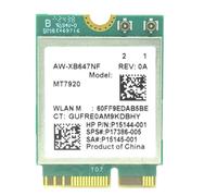 Zhdbchyuu MT7920 WIFI6 Card AX1800 Bluetooth5.2 2.4G/5.8G 1800Mbps M.2 NGFF Wireless WiFi Adapter Card for Win10/Win11