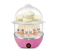 Zhdbchyuu Multifunctional Electric Egg Cooker & Steamer Dual Layer for Eggs, Veggies & More 14 Egg Capacity EU Plug