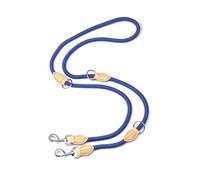 Zhdbchyuu Multipurpose Big Dog Double Leash - Adjustable Nylon Luxury Hands Free Leash, Double-Headed Pet Leash for 2 Dogs