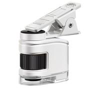 Zhdbchyuu Multipurpose Portable 60X Magnification Mini Microscope with LED Light for Jewelry Appraisal and Scientific Research