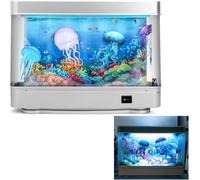 Zhdbchyuu Ocean Aquarium Decorative Lamp Artificial Tropical Fish Tank Aquarium Lights Motion Lamp Night Light Virtual Moving EU