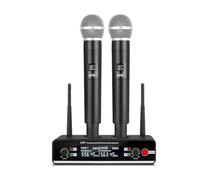 Zhdbchyuu One-to-Two Wireless Microphone,Professional Handheld Microphone, for Home Meetings, Singing, and Performances