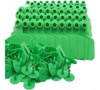 Zhdbchyuu Pack of 100 Blank Livestock Identification Markers for Farm Animals Constructed from Flexible TPU Simple to Write D