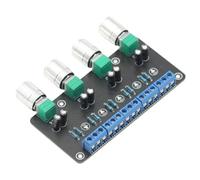 Zhdbchyuu Passive Audio Signal Distributor, 1 in and 4 Out, Volume Knob Can Independently Control Multiple Signals, Module Board