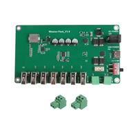 Zhdbchyuu PCBA Board USB Charger Station 7 USB-A 10A and 2 Terminal Block 5A Outputs, DC Jack (5.0/2.0 Pin) and Type-C PD Inputs