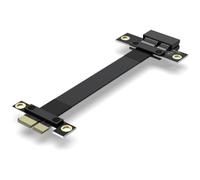 Zhdbchyuu PCI-E3.0 PCI-E Cable PCI Express Riser Card PCIE1x Extender Extension Cable Graphics Card Ribbon Network Card Sound Card