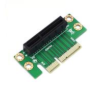 Zhdbchyuu PCIE 4X Riser Card 90-Degree Left-Angle Adapter Card 1U Height Computer Server PCIe Socket PCI-E 4X Elevated Protection