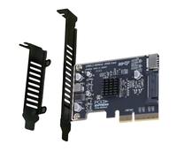 Zhdbchyuu PCIE to Type-E Expansion Card PCI Express X4 to Type E USB 3.2 GEN2 20Gb Riser Board for PC Laptop Desktop