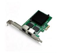 Zhdbchyuu PCIe X1 2Port Gigabit Network Card 82571 Chip Server Industrial Control RJ45Network Card Soft Routing NAS for Desktop PC