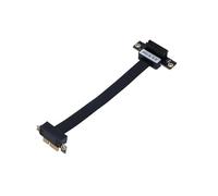 Zhdbchyuu PCIE X1 Riser Cable 90 Degree Right Angle PCIe 3.0 X1 to X1 Extension Cable PCI Express 1x Riser Card Ribbon Extender