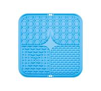 Zhdbchyuu Pet Licking Plate Slow Feeding Tray Licking Mat Pet Slow Feeding Bowl Dog Licking Mat Feeding Anti-Choking Mat