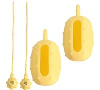 Zhdbchyuu Poop Bag Dispenser Silicone Cactus Potty Carrier Built-in LED Light Dog Bag Holder for Walking Trail Outdoor Park Beach