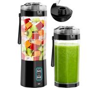 Zhdbchyuu Portable Blender Smoothie Maker to Go, 700ml Mini Stand Mixer, Wireless Battery Mixer for Smoothies & Protein Shakes