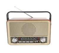 Zhdbchyuu Portable Wooden Retro Bluetooth Speaker Radio FM/AM/SW Card TF USB MP3 Music Player