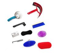Zhdbchyuu Professional Horse Grooming Brush Set for Enhanced Cleaning & Care, Ideal for Bathing and Stable Maintenance
