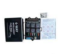 Zhdbchyuu Relay Box Fuse Relay Box 12V Automotive Universal Fuse Panel 12 Volt Fuse Box Waterproof with LED Light Relay Module