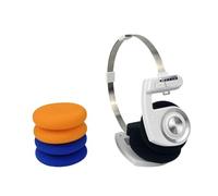 Zhdbchyuu Retro Style Foldable Portable Bluetooth Headphones HiFi Stereo Noise Reduction Long Battery Life Wireless Headset White