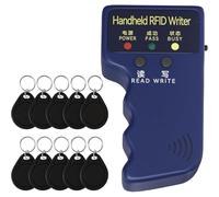Zhdbchyuu RFID Copier 125khz RFID Reader Writer Handheld ID Copier for T5577 Or EM4305+10pcs T5577 Keychains