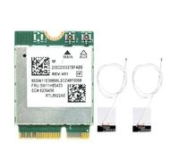 Zhdbchyuu RTL8922AE WiFi7 Card 6338Mbps 2.4G/5G/6G Tri-Band M.2 NGFF Bluetooth5.4 Wireless WiFi Adapter Card for Win10/Win11