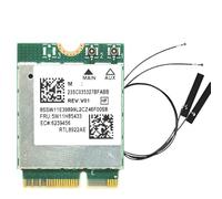 Zhdbchyuu RTL8922AE WiFi7 Card Adapter 6338Mbps Tri-Band 2.4G/5G/6G Bluetooth5.4 M.2 NGFF Wireless WiFi Card for Win10/Win11