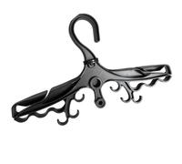 Zhdbchyuu Scuba Diving Wetsuit Hanger Dry Suit Dive Folding Holding Coat Holder Diving Swimming Suit Hanger Black