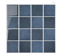 Zhdbchyuu Self-Adhesive Checkerboard 3D Epoxy Wall Sticker, Waterproof and Oil- Interior Kitchen Decorative Wallpaper.