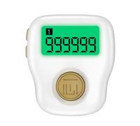 Zhdbchyuu Silent Finger Counter 6 Channels Digital Tasbih Tally Clicker Pray Rechargeable Night Glow