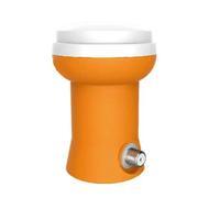 Zhdbchyuu Single Head LNB High Gain Single Output LNB for KU Band Single Channel Receiver Satellite TV Receiver Orange