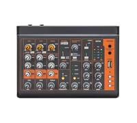 Zhdbchyuu Small Audio Mixer Computer Mobile Phone Recording Drive-Free Sound Card Live Broadcast Home Stage Bluetooth USB Mixer